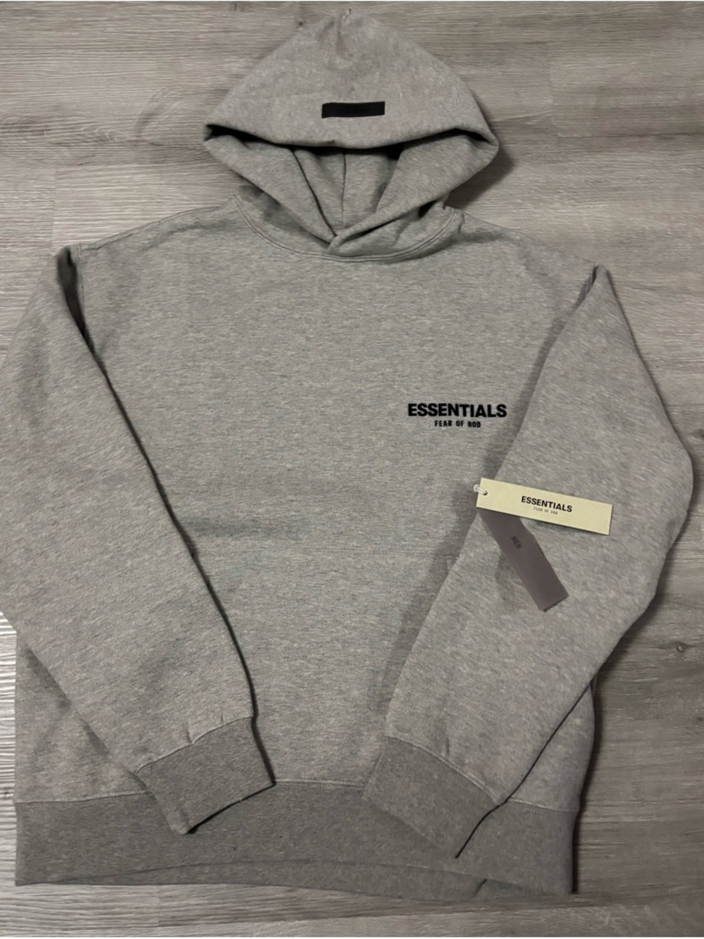 Fear of God Essentials Light Gray Pullover Hoodie